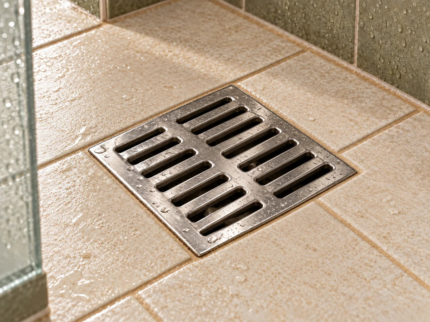 Illustrative shower drain after care