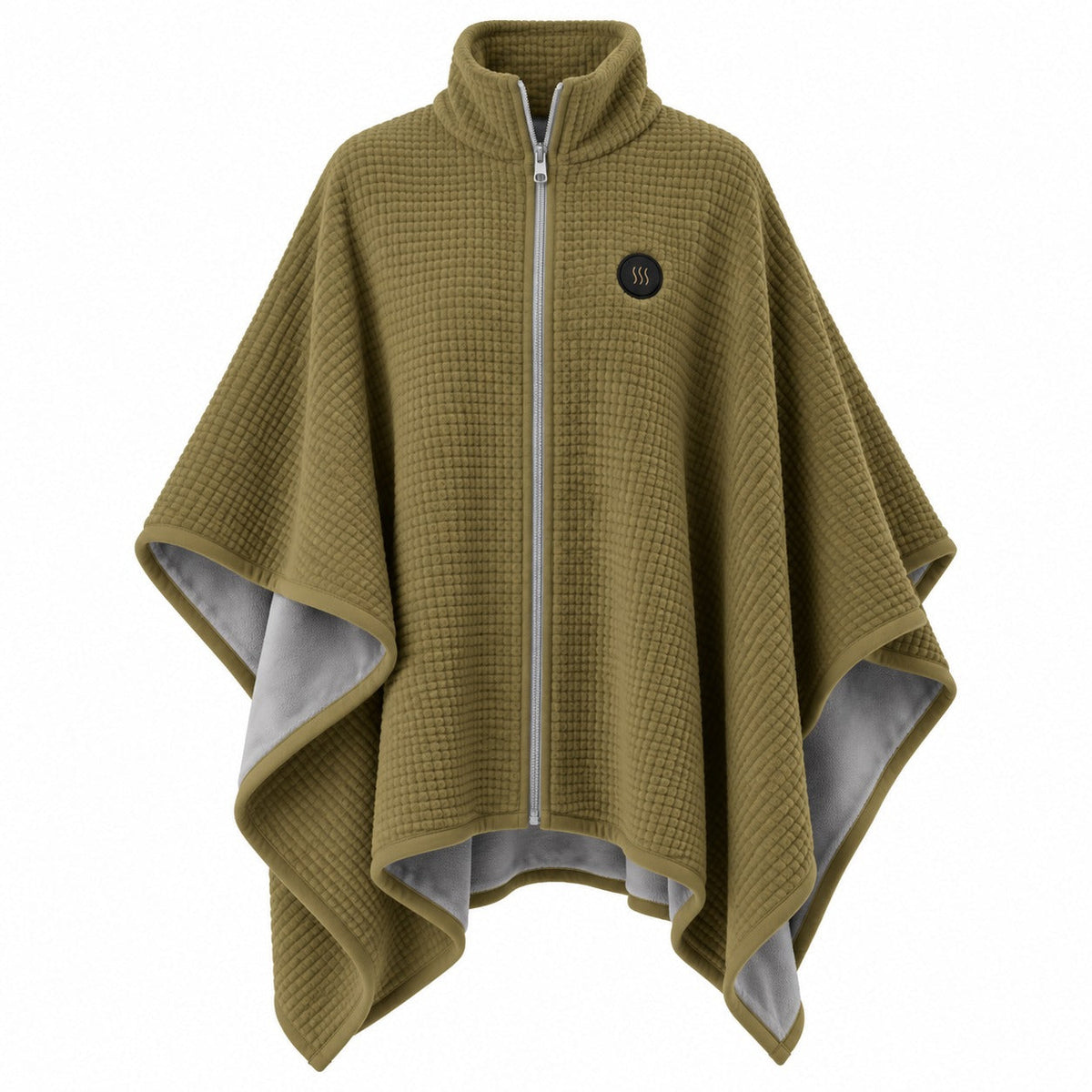 Green heated shawl full product view