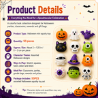 🔥 Last Day 50% OFF — 50PCS Halloween Moochi Squishy Toys for Party Favors & Spooky Fun 🎃