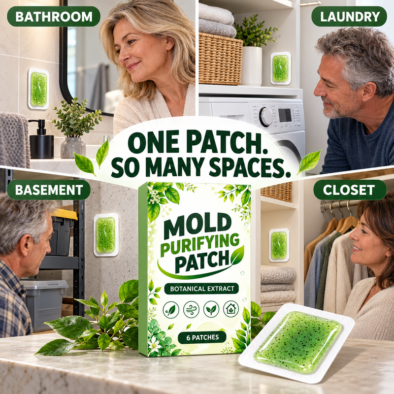 6 Pieces Mold Removal Patches for Household Walls Kitchen and Bathroom Mildew Purification Pads