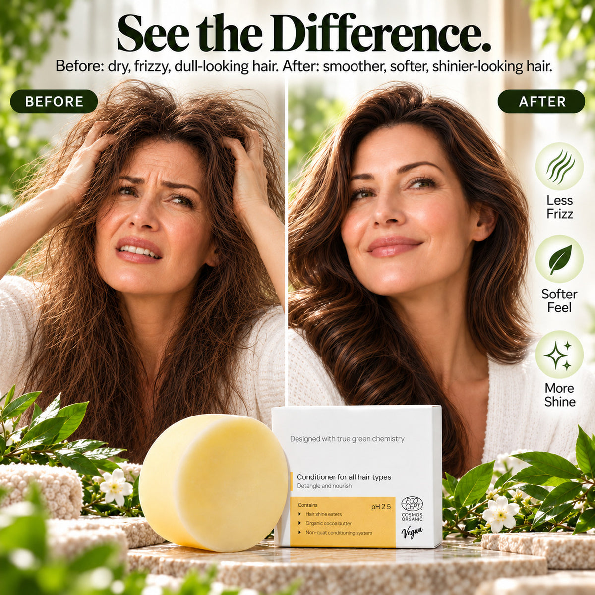 Low pH Conditioner Bar – Silky, Smooth Hair Without the Weight