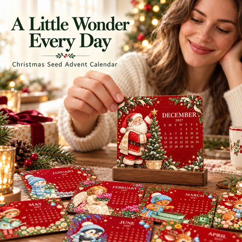 🌱 Christmas Seed Advent Calendar – 24 Flower & Herb Seed Surprises for Garden Lovers