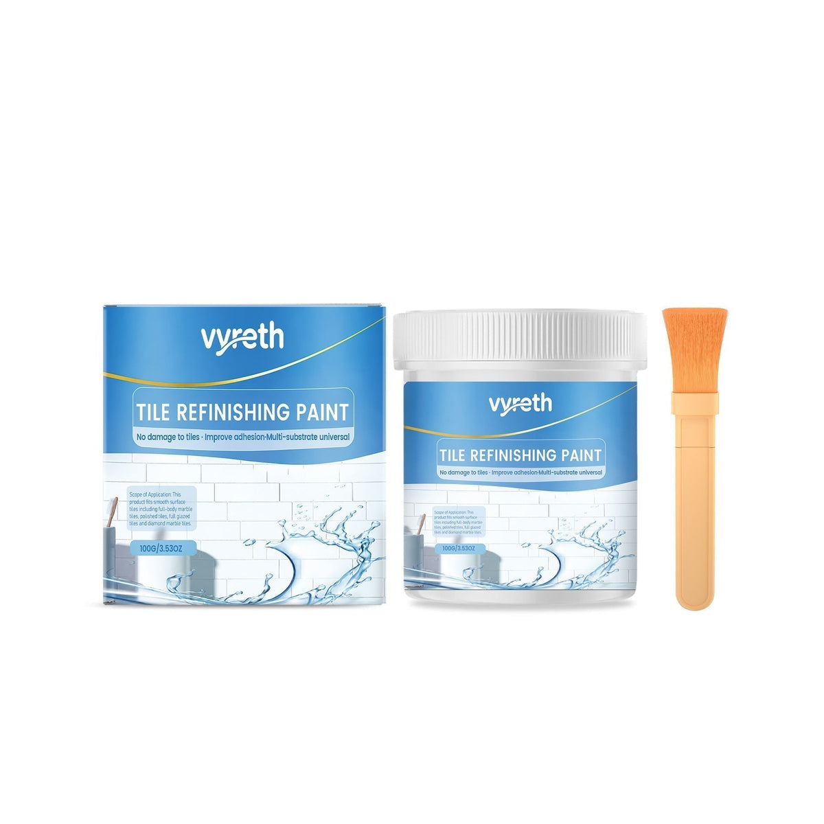 🛁 LIMITED-TIME 50% OFF! 🎨 White Tile Refinishing Paint – Waterproof, Easy Apply, Bright Finish ✨