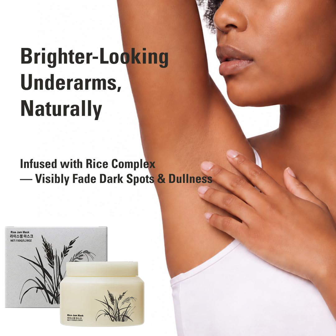 Rice Jam Mask 5.29 Ounce – Korean Icheon Rice Face & Body Mask for Deep Cleansing, Hydrating, & Radiant Skin – Natural Moisturizing & Purifying Skincare, Smooth & Soft Skin Treatment