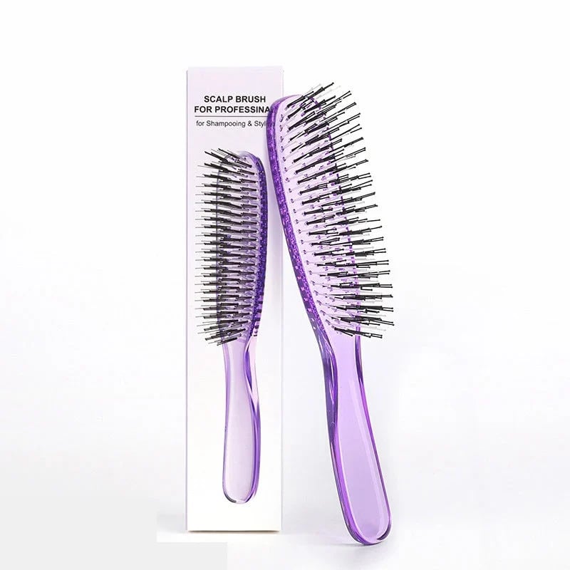 Detangle Hair Instantly! Gentle Portable Scalp Massaging Hairbrush
