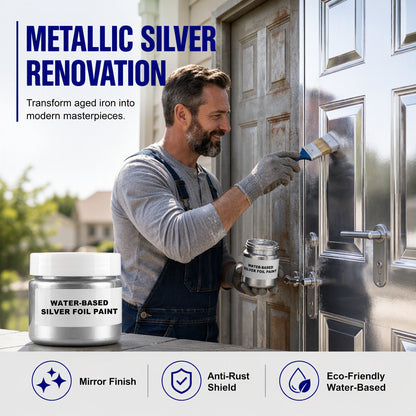 Black Friday Special💥Water-Based Metallic Paint – Mirror-Like High-Gloss Gold & Silver Finish