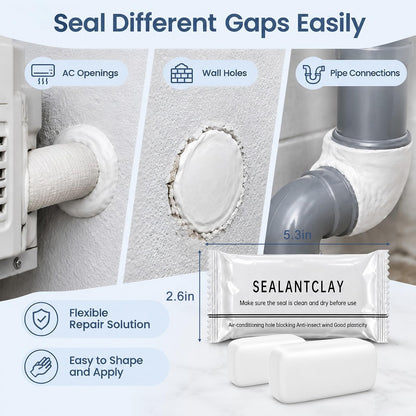 Waterproof Sealant Putty 10-Pack Eco-Friendly, Multi-Purpose Sealing Putty