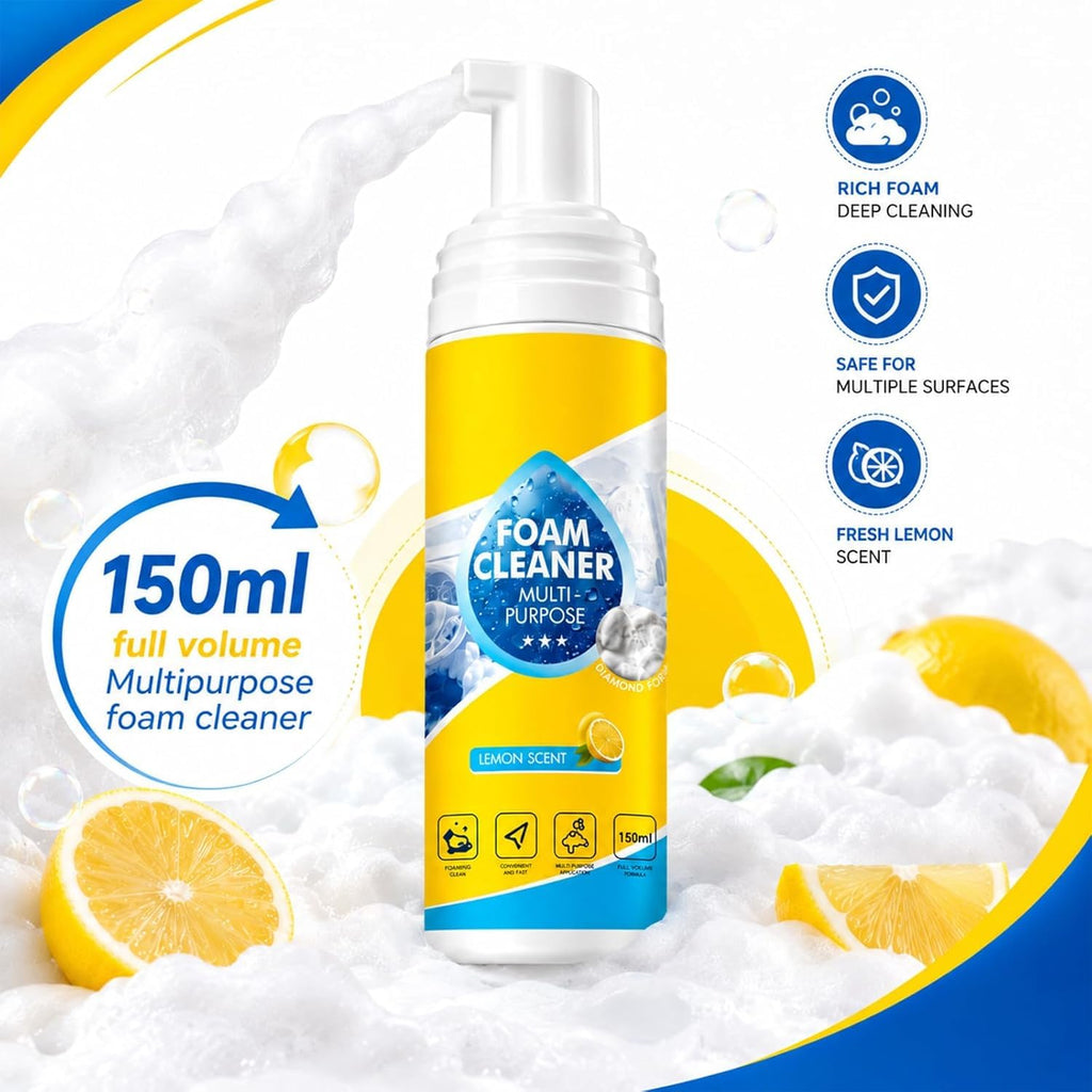 4-in-1 Heavy-Duty Multi-Purpose Foam Cleaner