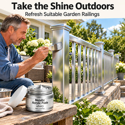 Water-Based Metallic Paint – Mirror-Like High-Gloss Gold & Silver Finish