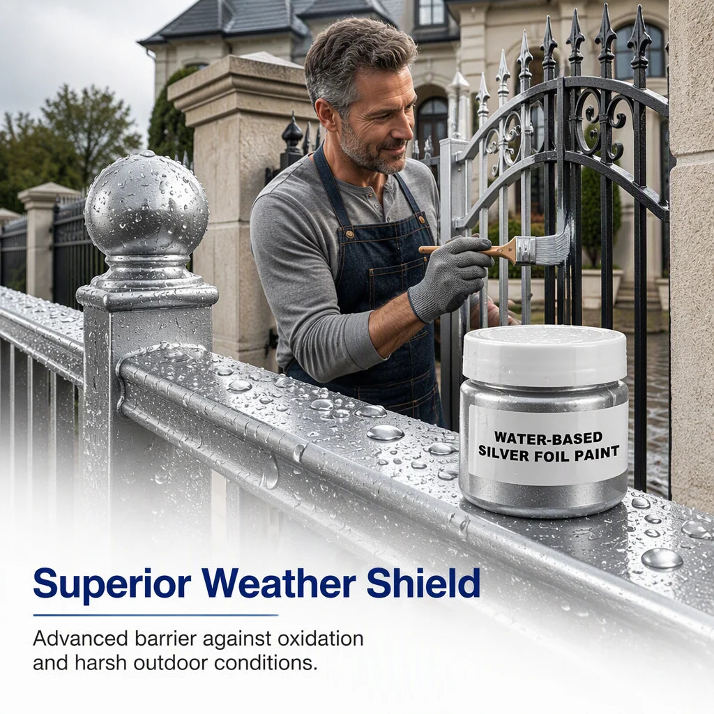 Water-Based Silver Metallic Paint