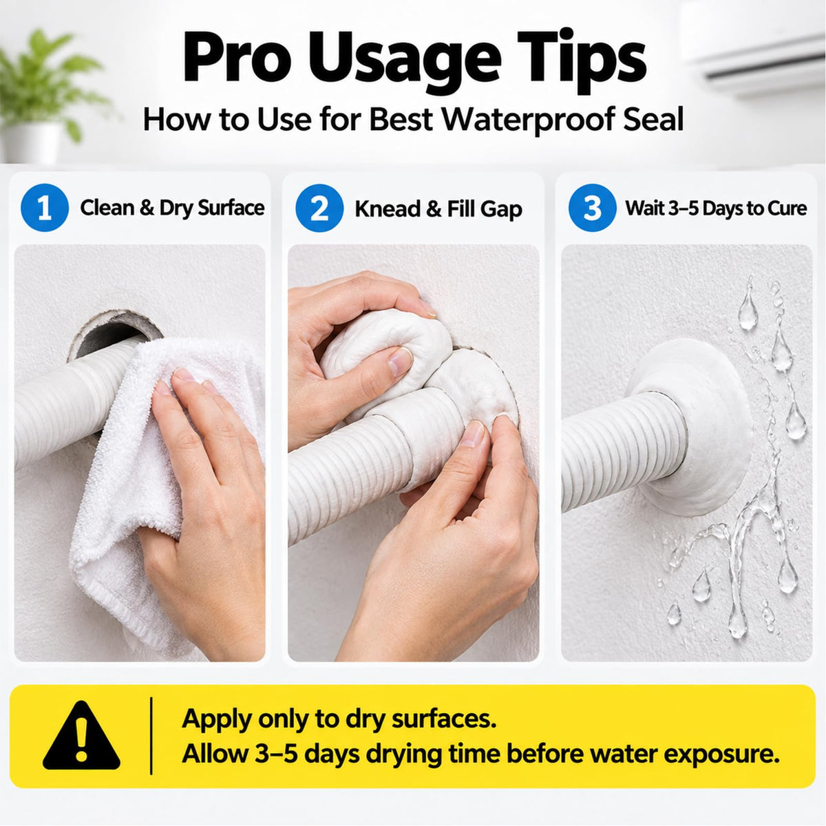 Waterproof Sealant Putty 10-Pack Eco-Friendly, Multi-Purpose Sealing Putty