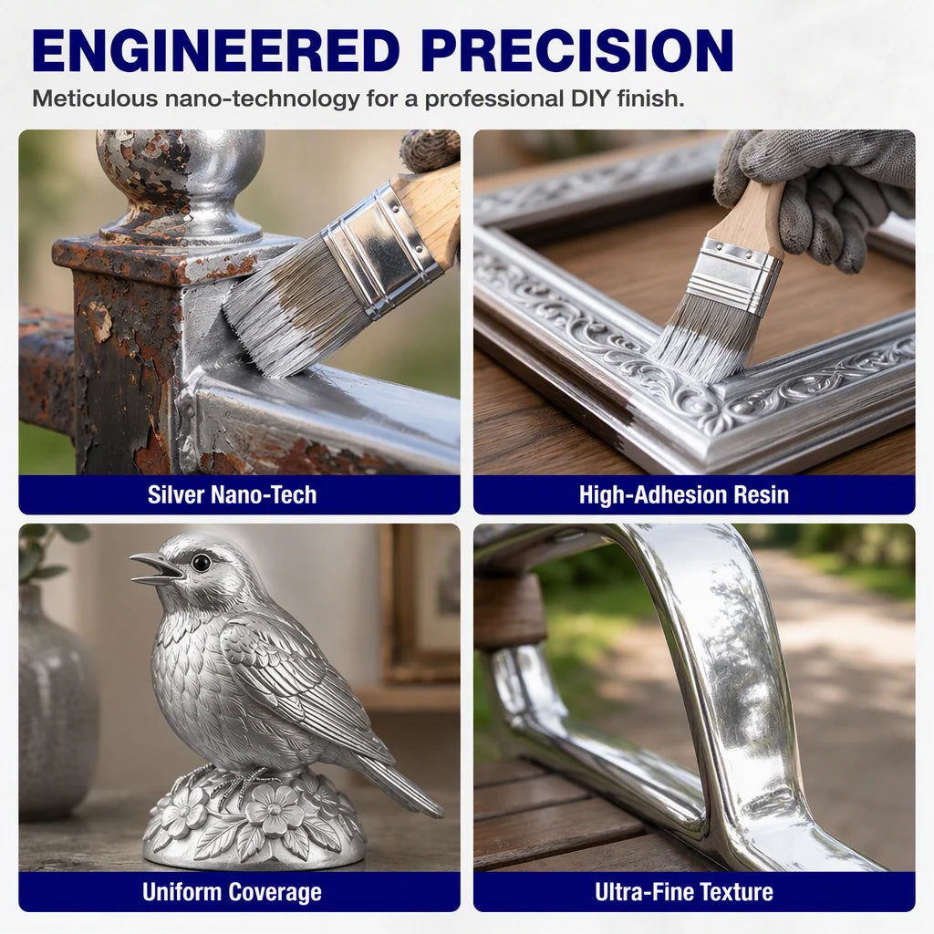 Water-Based Silver Metallic Paint