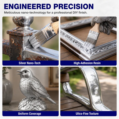 Water-Based Silver Metallic Paint