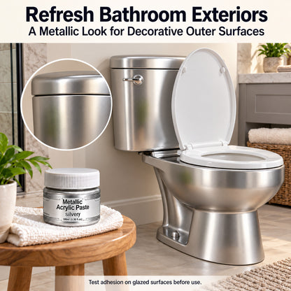 Water-Based Metallic Paint – Mirror-Like High-Gloss Gold & Silver Finish