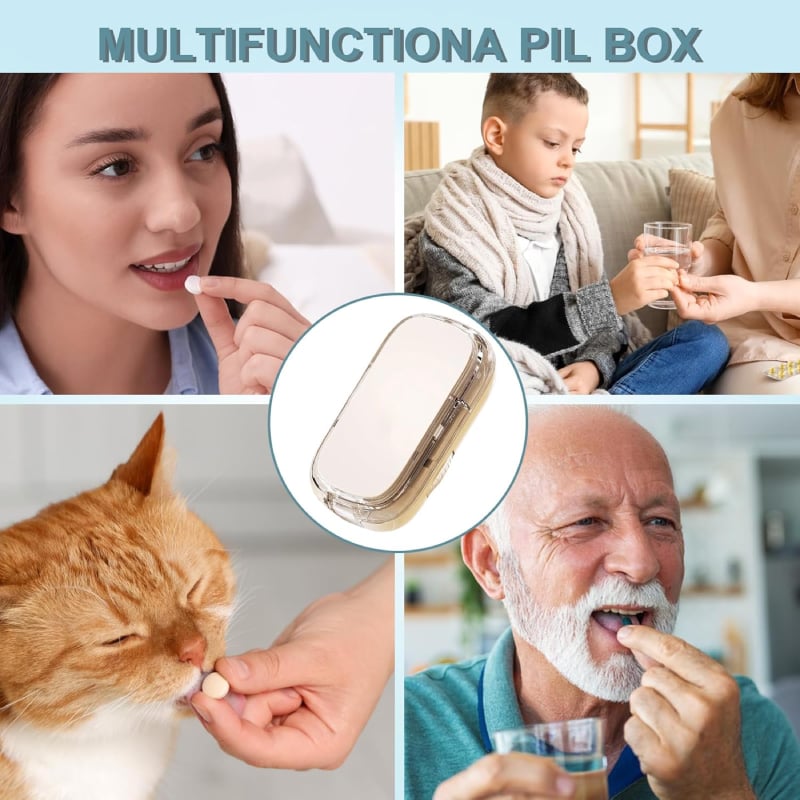 💊 Portable Pill Cutter – Accurate, Clean, and Hassle-Free Splitting!