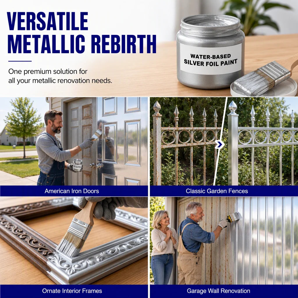 Water-Based Silver Metallic Paint