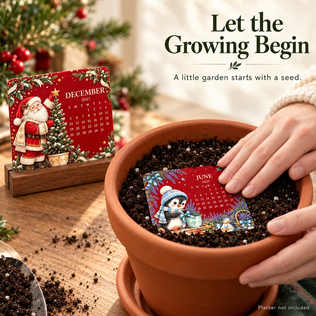 🌱 Christmas Seed Advent Calendar – 24 Flower & Herb Seed Surprises for Garden Lovers