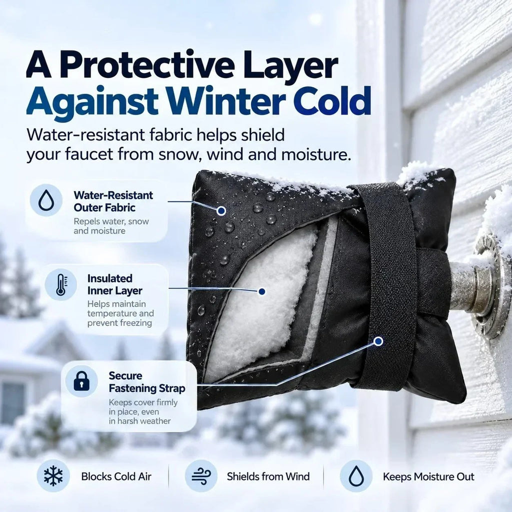 ❄️ Winter Faucet Covers 4-Pack — Protect Outdoor Faucets From Freezing & Costly Repairs