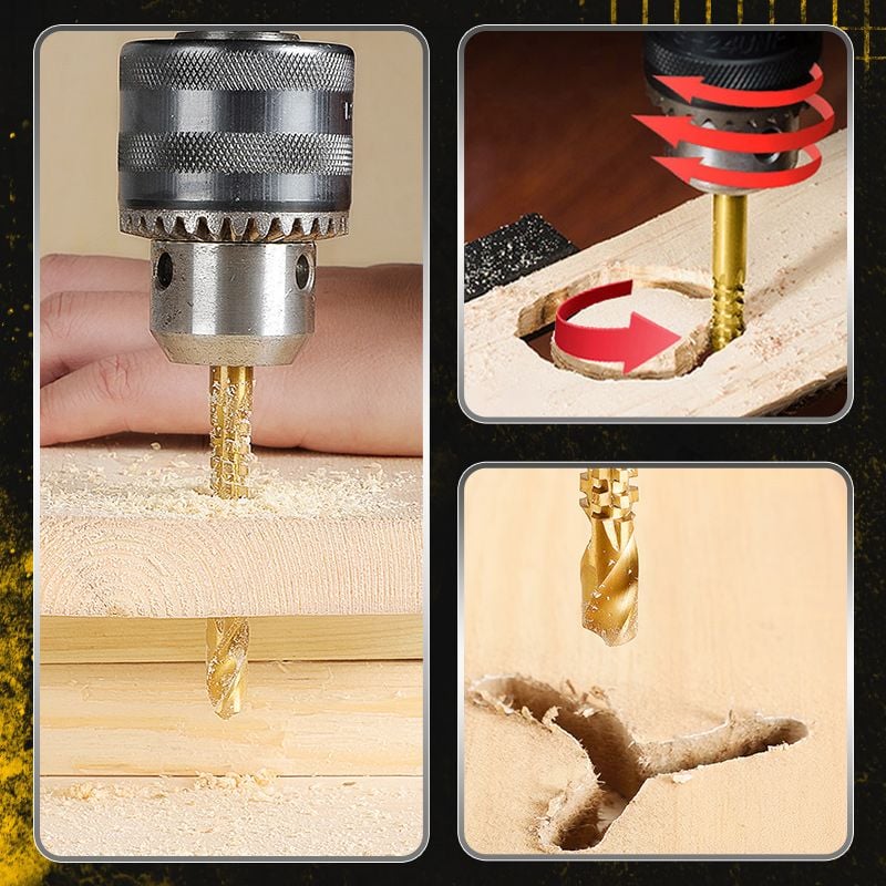 🔥Hot Sale 50% OFF⚙️ High-Speed Steel Drill Bit Set 🧰 Titanium-Coated & Multi-Material Ready