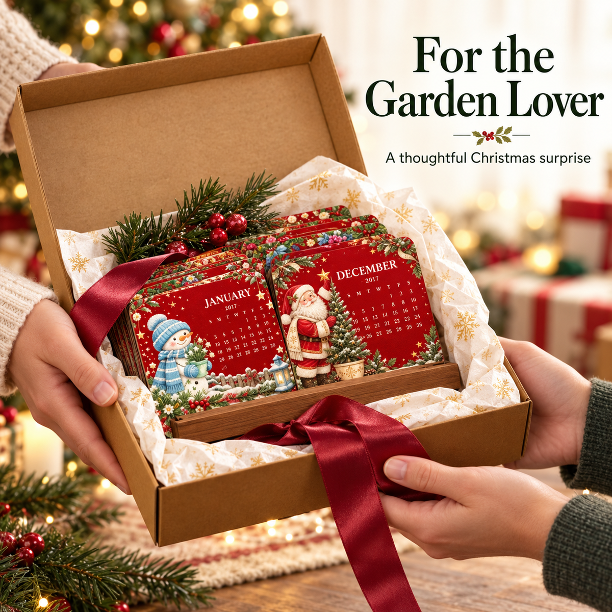 🌱 Christmas Seed Advent Calendar – 24 Flower & Herb Seed Surprises for Garden Lovers