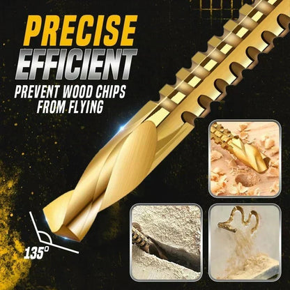 🔥Hot Sale 50% OFF⚙️ High-Speed Steel Drill Bit Set 🧰 Titanium-Coated & Multi-Material Ready