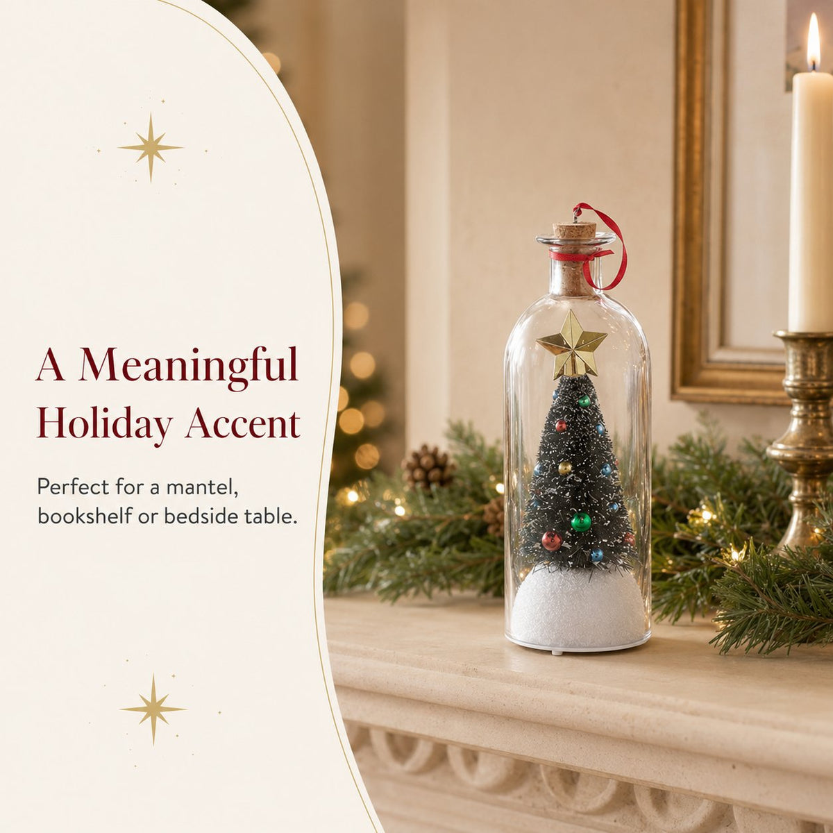 🎄 50% OFF – Recordable Christmas Tree Message in a Bottle | 15-Second Voice Keepsake