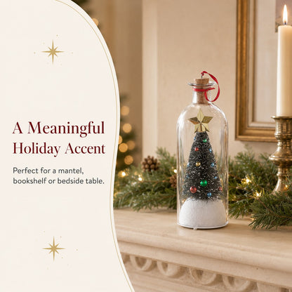 🎄 50% OFF – Recordable Christmas Tree Message in a Bottle | 15-Second Voice Keepsake