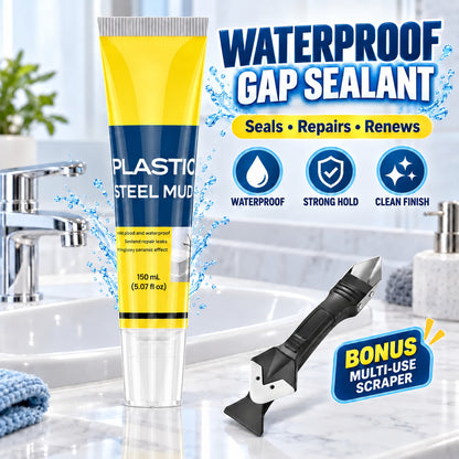 Waterproof Gap Sealant & Repair Paste – 150 mL (5.07 fl oz) | FREE Multi-Use Caulk Scraper Included