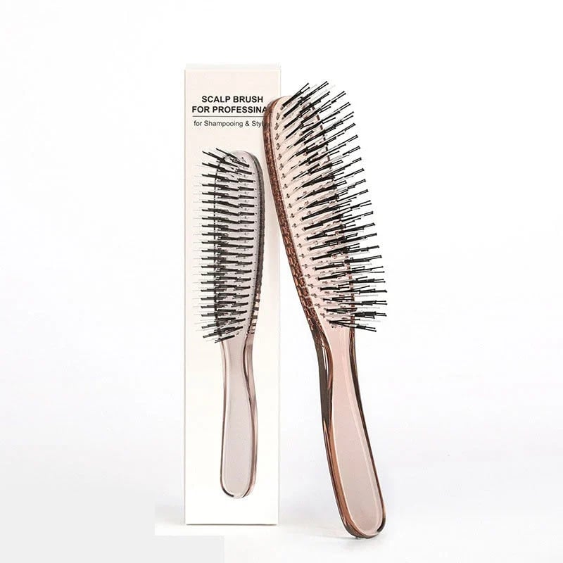 Detangle Hair Instantly! Gentle Portable Scalp Massaging Hairbrush
