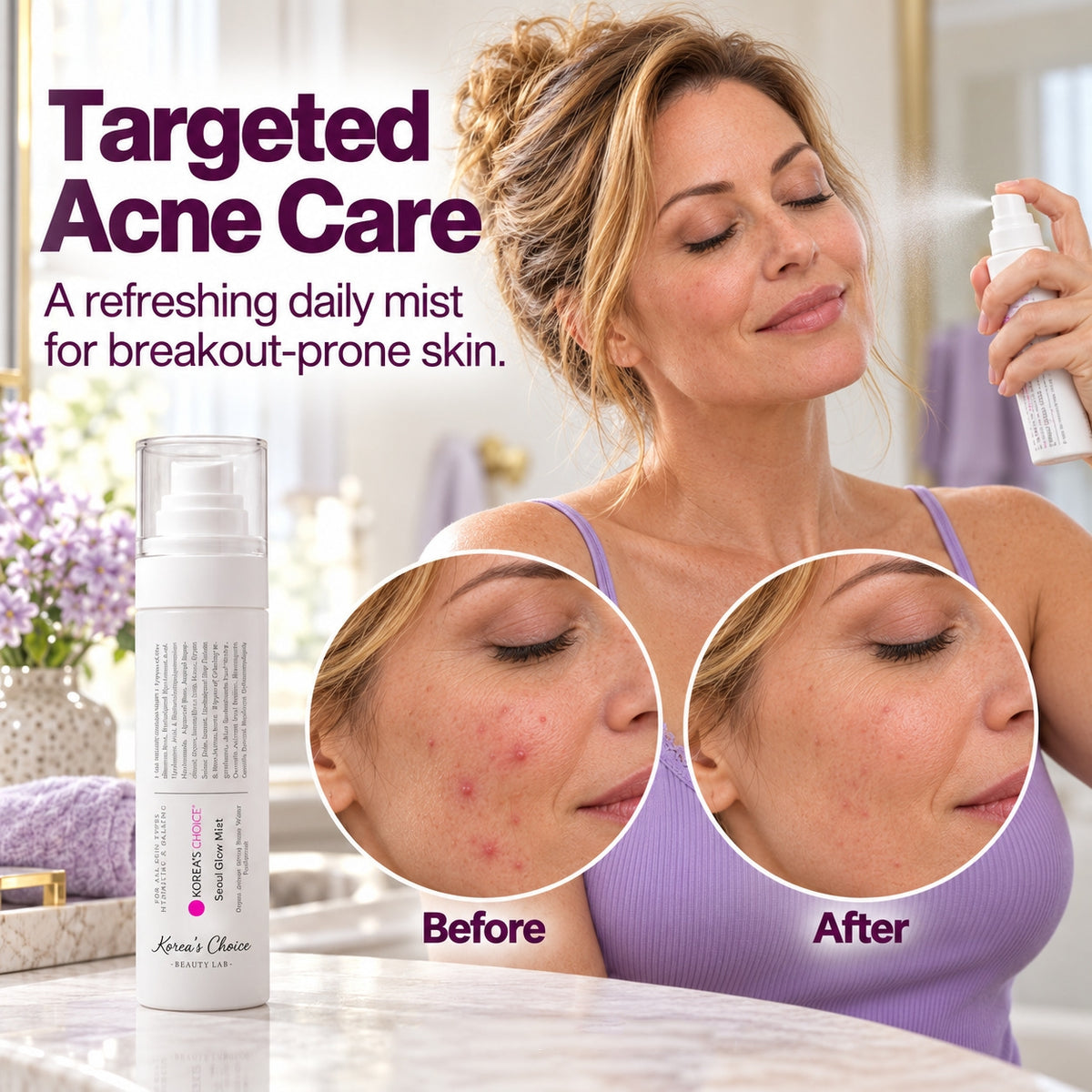 Fast-Acting Acne Spray ✨ Targeted Acne Care for Clearer-Looking Skin in Just 7 Days