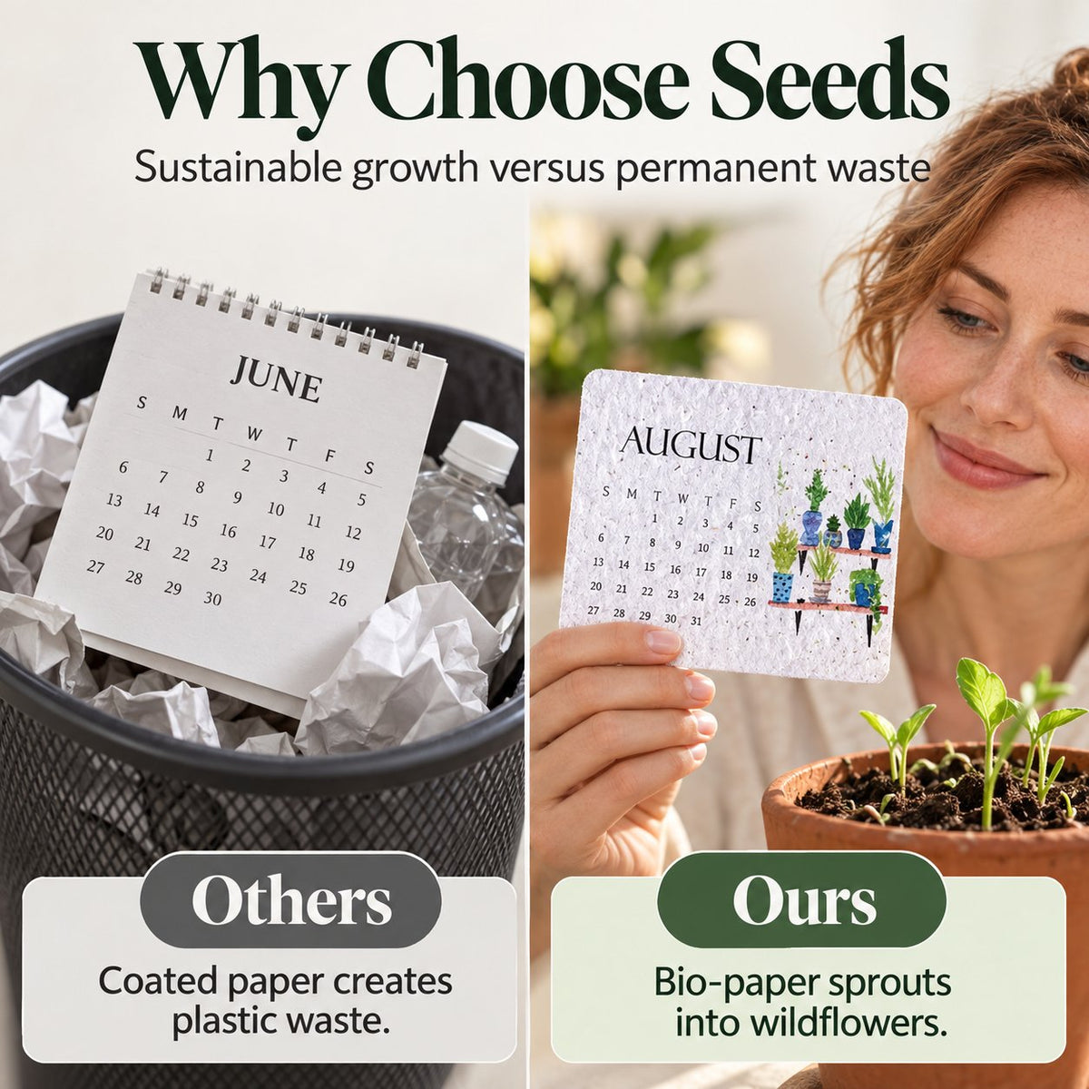 ✨⏳Only $12.99 Last Day Promotion🌱Eco-Friendly Plantable ''Timeless'' Seed Calendar 2027