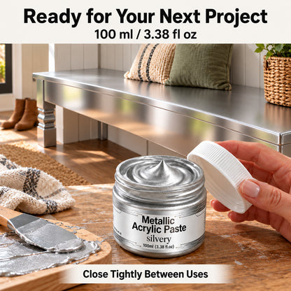 Water-Based Metallic Paint – Mirror-Like High-Gloss Gold & Silver Finish
