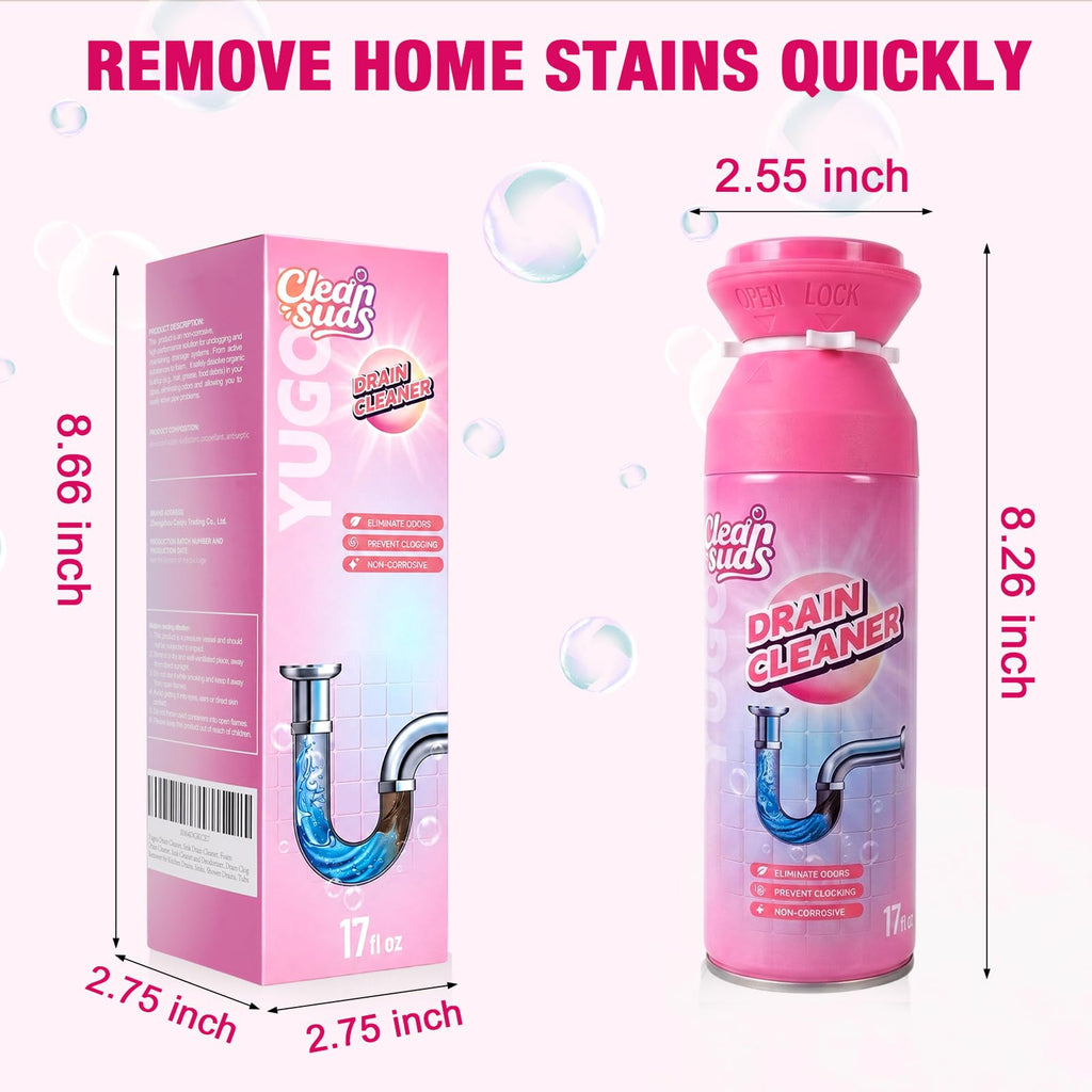 Heavy-Duty Foaming Drain Clog Remover & Deodorizer