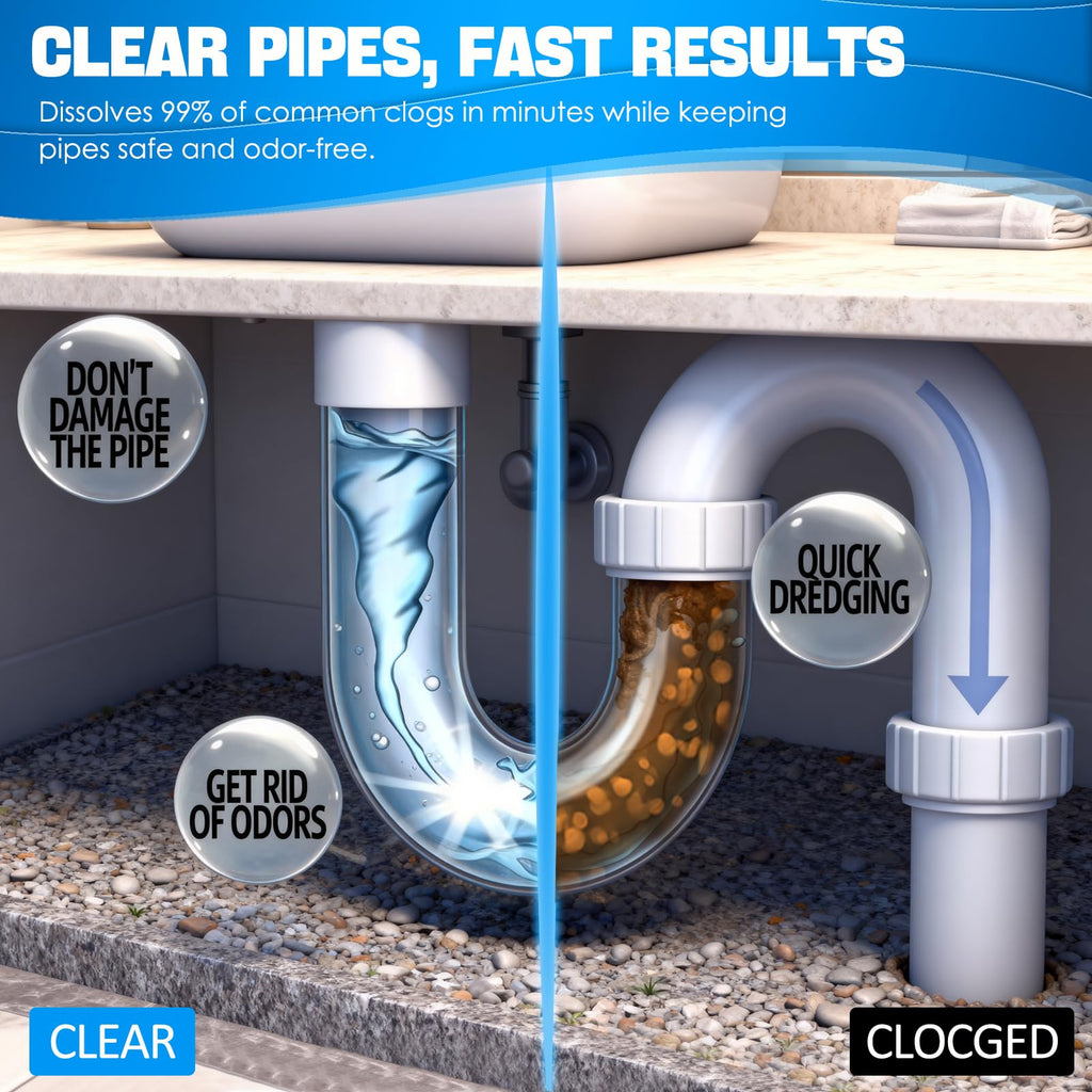 Powerful Drain Cleaner & Clog Remover