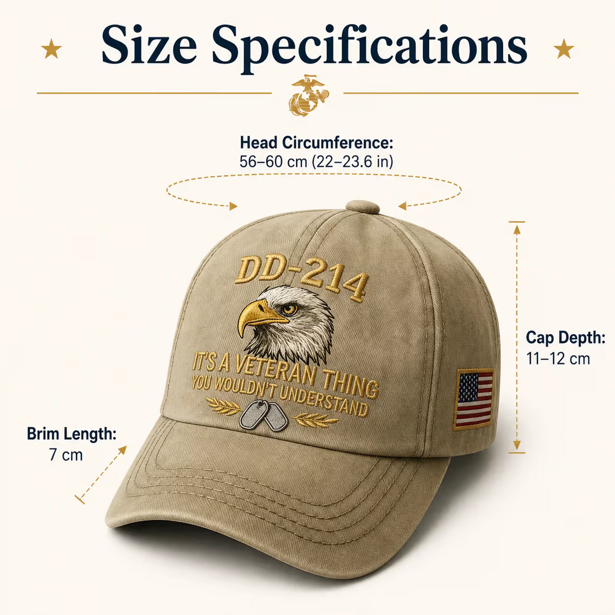 100% Handmade DD-214 Veteran Honor Embroidered Cap(𝐂𝐡𝐚𝐝 𝐒𝐦𝐢𝐭𝐡 𝐇𝐚𝐧𝐝𝐦𝐚𝐝𝐞®)