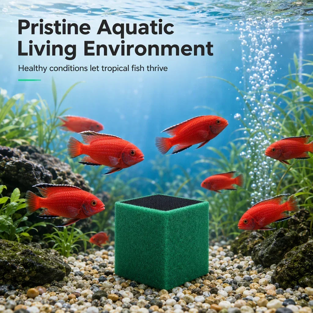 🥳2026 Hot Sale🐠💧 49% Off! Activated Carbon Filter Cube – Honeycomb Filtration Clears Cloudy Water, Removes Odors. Anti-crumble Block For Crystal-clear Aquarium! 🛡️✅