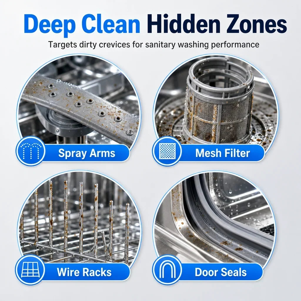 🧼Dishwasher Deep Cleaning Liquid for Grease and Limescale Removal