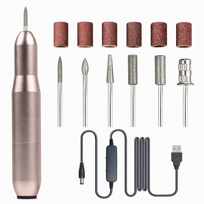 Portable USB Electric Nail Drill Pen for Manicure