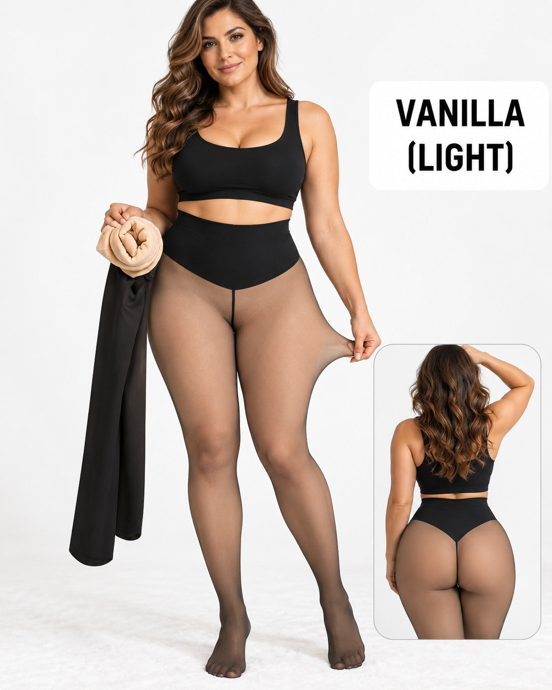 One-Seam Shaping Fleece Leggings-Stay Warm.Look Snatched.