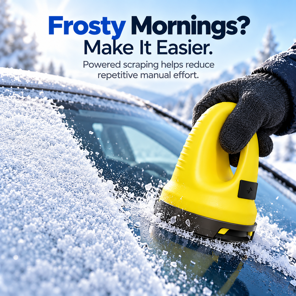 Electric Snow Scraper for Car Windshields