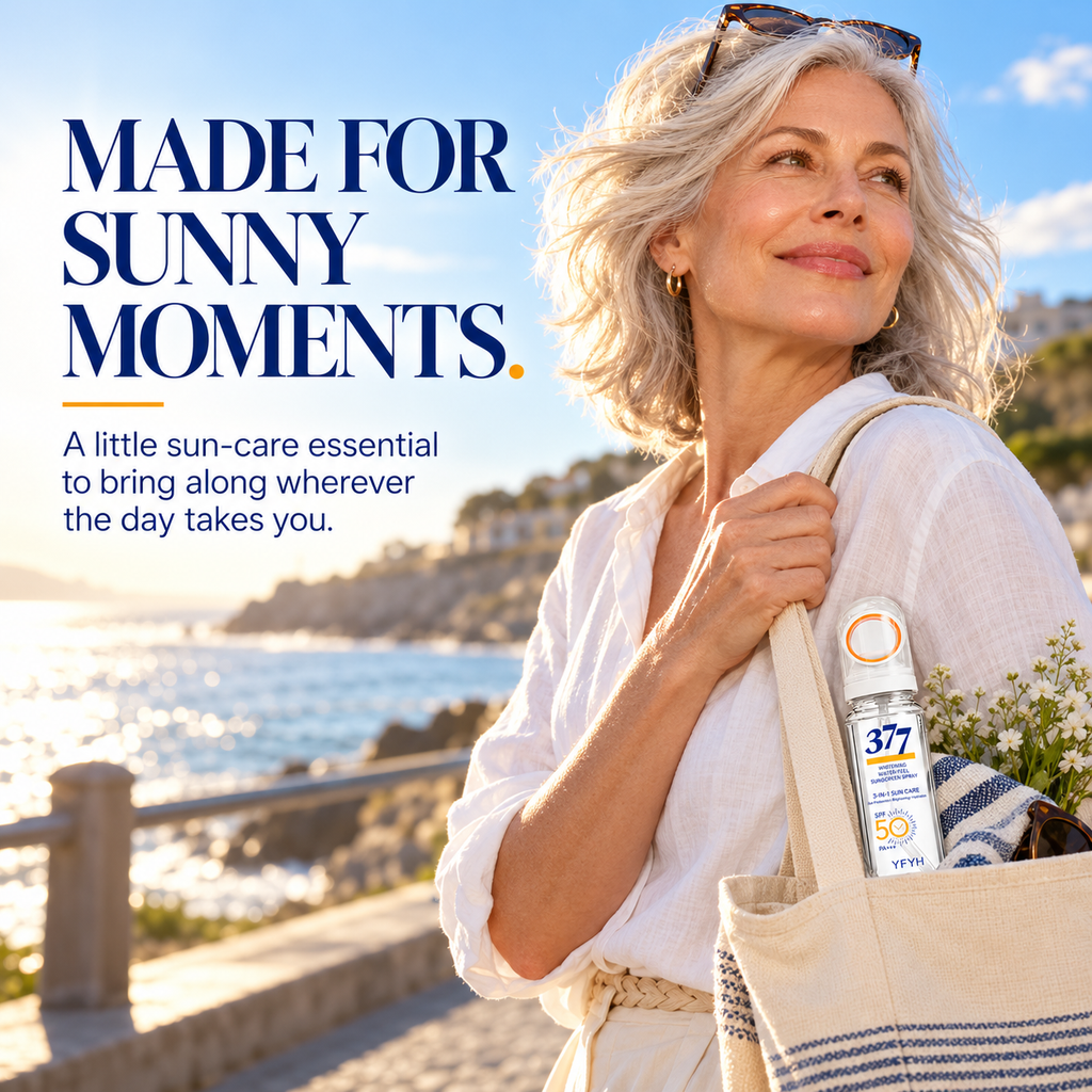 YFYH 377 Water-Feel Sunscreen Spray – SPF 50 PA+++ | Hydrating & Brightening Sun Care