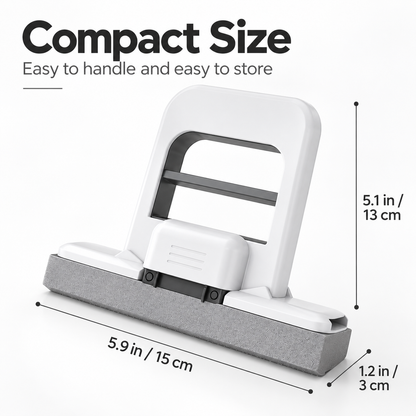 Compact Mini Mop with Built-In Squeeze, Handheld Sponge Cleaner for Countertops, Tables & Sinks