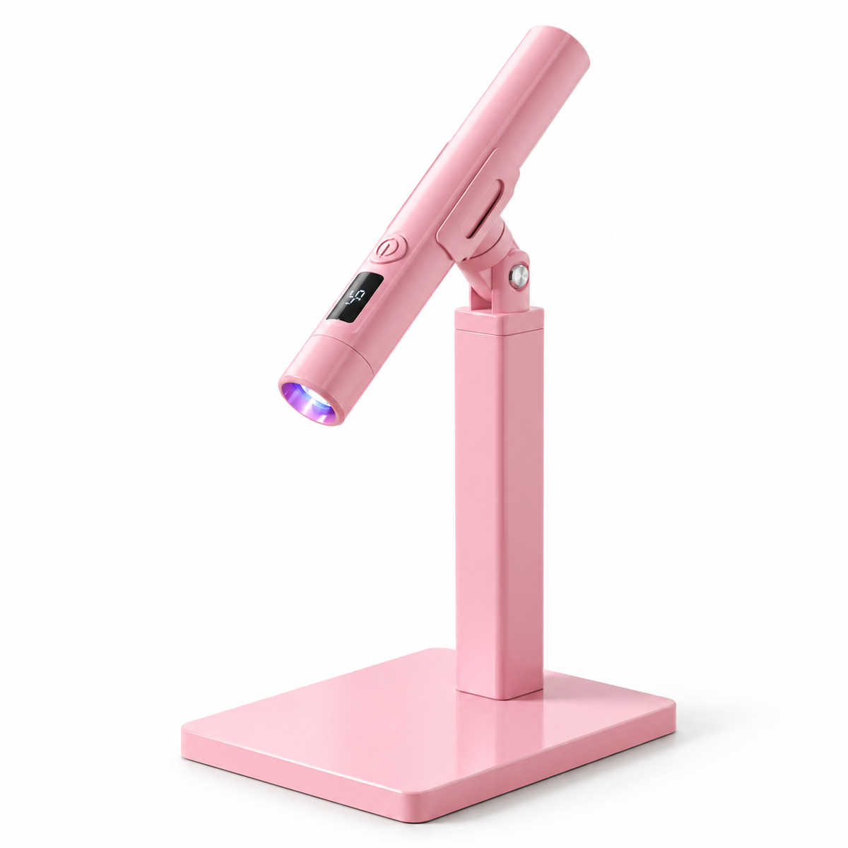 Portable LED Nail Lamp with Digital Timer, Detachable Magnetic Stand & Adjustable Holder