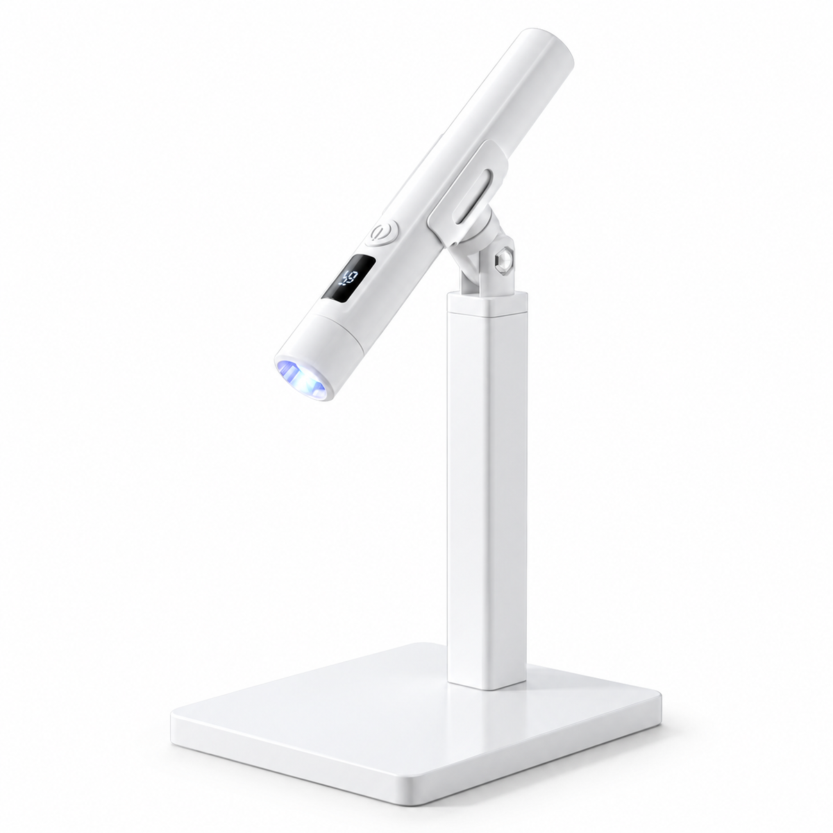 Portable LED Nail Lamp with Digital Timer, Detachable Magnetic Stand & Adjustable Holder