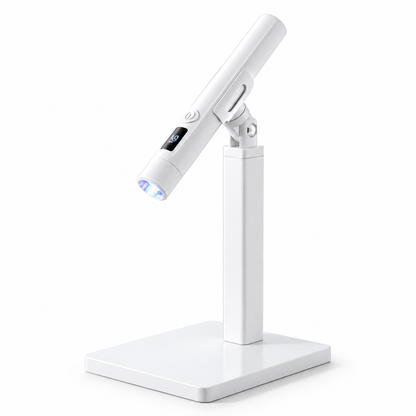 Portable LED Nail Lamp with Digital Timer, Detachable Magnetic Stand & Adjustable Holder