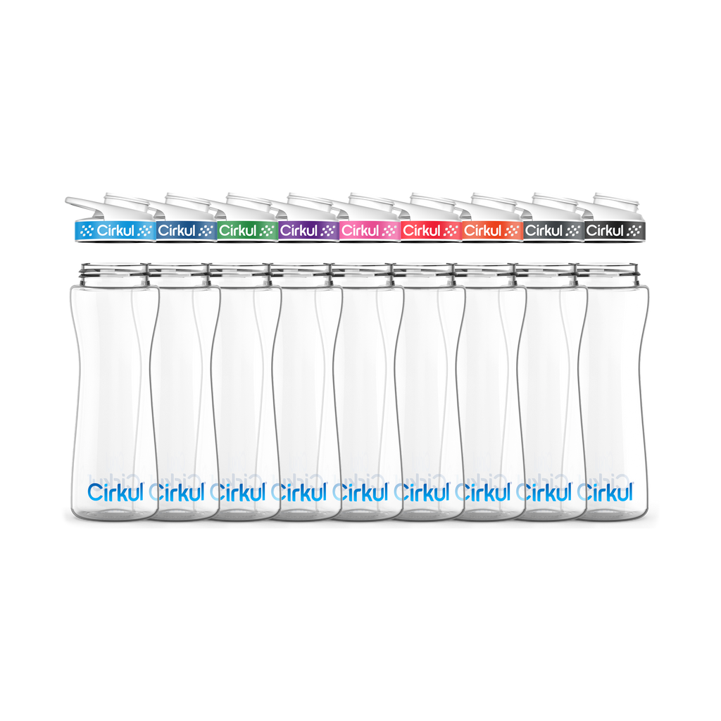 22oz. Plastic Bottle & Comfort Grip Lid