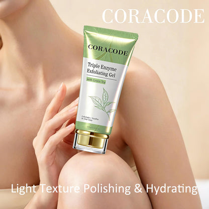 Triple Enzyme Green Tea Exfoliating Peel Gel – Deep Pore Cleanse & Dead Skin Removal (100ml / 3.4 fl oz)