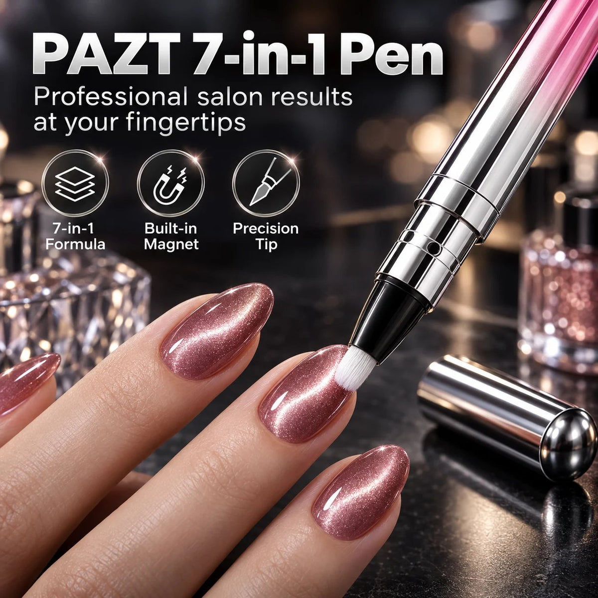 7-in-1 Revolutionary Magnetic Cat Eye Nail Gel Polish Pen