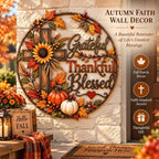 🍂 Grateful • Thankful • Blessed™ Fall Faith Wall Decor ✝️🌻