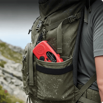 Multifunctional Portable Solar Emergency Radio – Power Bank, Hand Crank & Weather Alert for Outdoor & Crisis Preparedness
